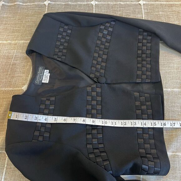Cynthia Howie For Maggy Boutique Blazer Vintage Cropped Women’s 12 - Picture 6 of 7